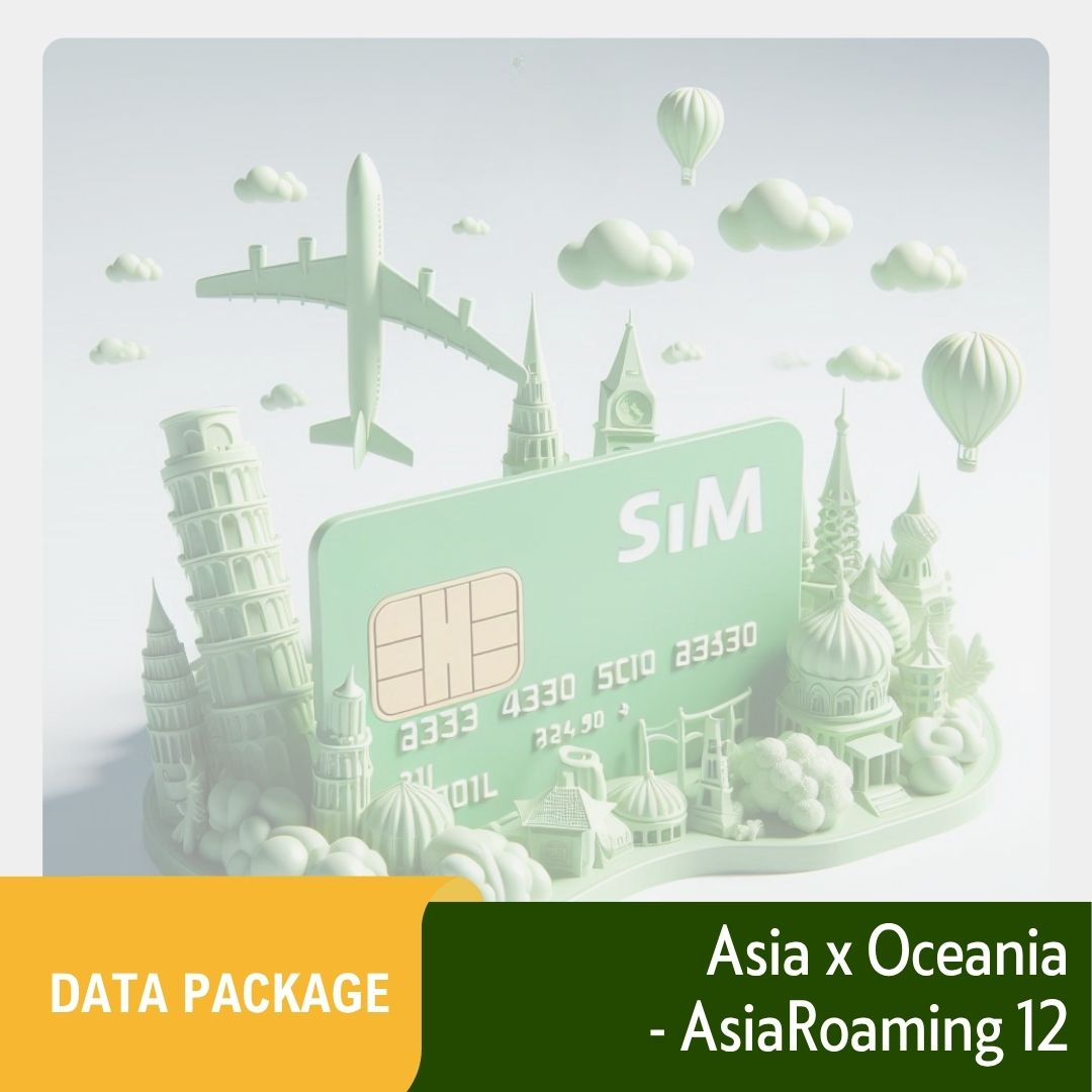 Gói Data Châu Á x Châu Đại Dương - AsiaRoaming 12 nước