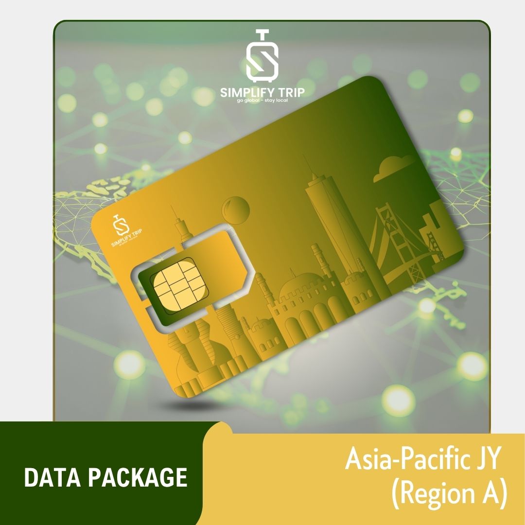 Gói data Châu Á x Thái Bình Dương (Region A) JY - chỉ có data