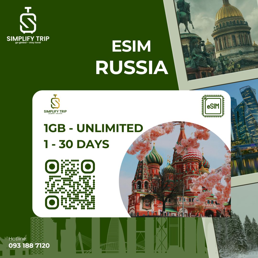 eSIM Nga - chỉ có data