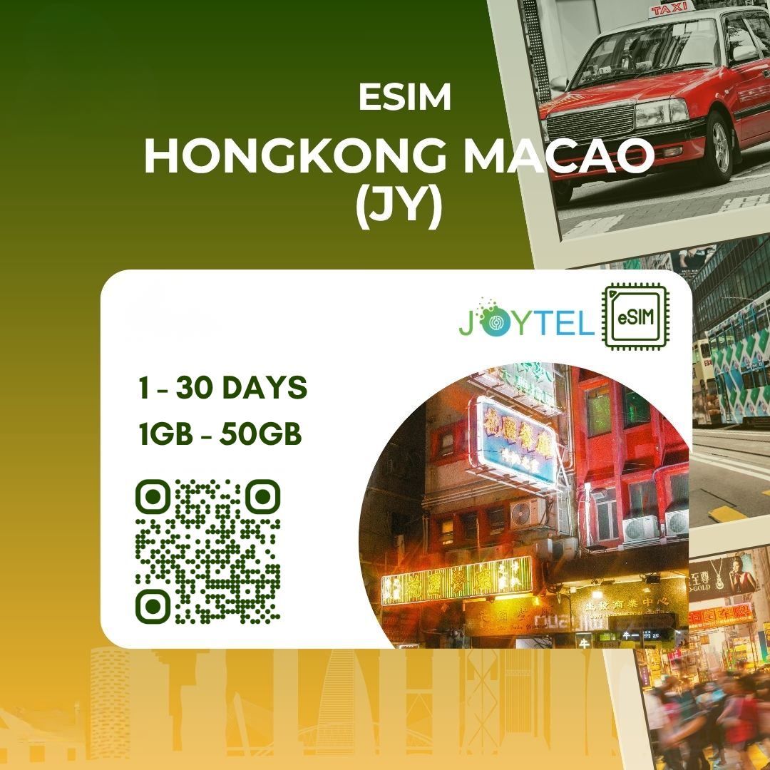 eSIM Hongkong Macao JY chỉ có data