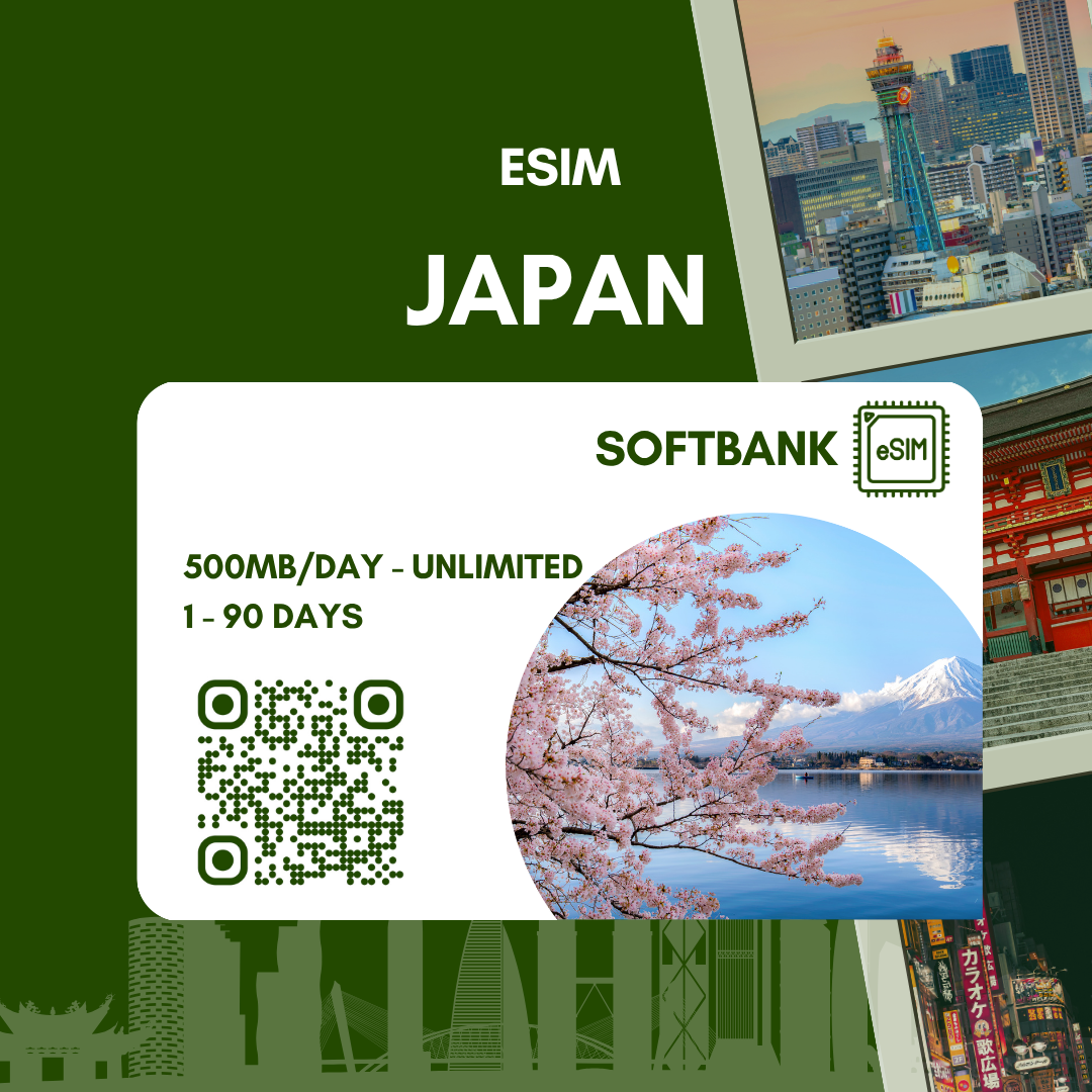 eSIM Nhật Bản Softbank 4G -  chỉ có data