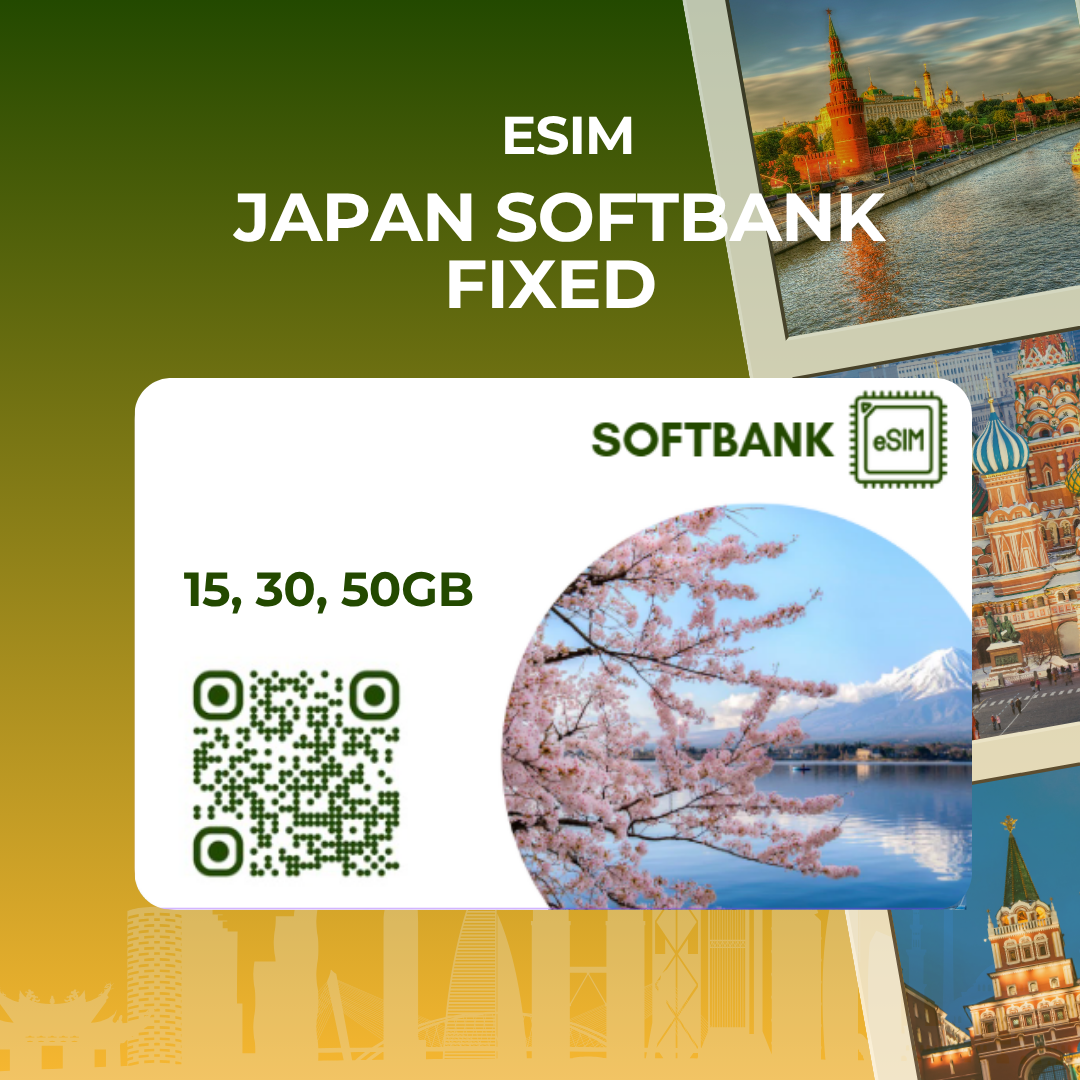 eSIM Nhật Bản Softbank JY FIXED - chỉ có data