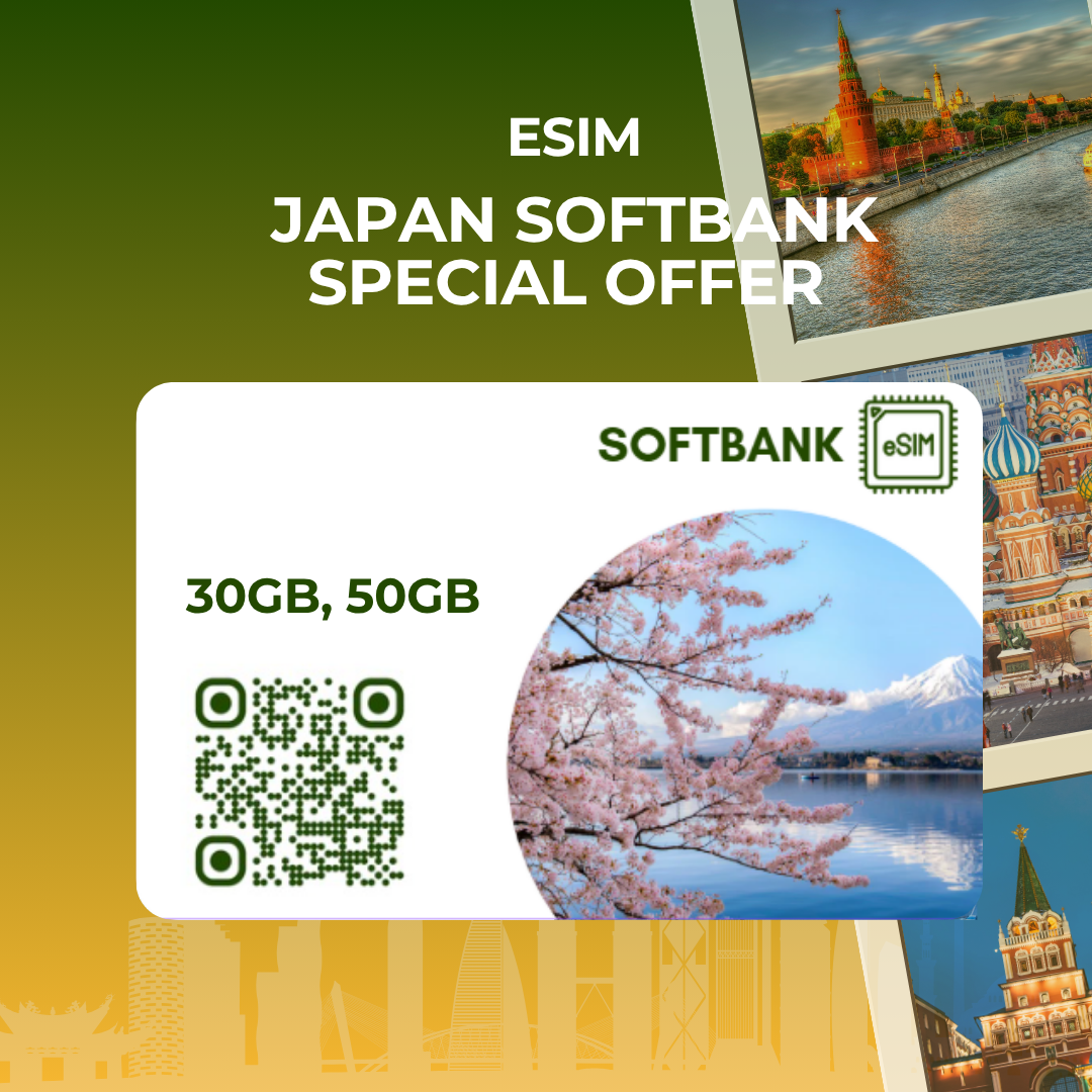 eSIM Nhật Bản Softbank Khuyến Mãi JY - chỉ có data