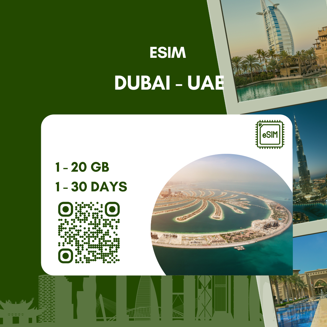 eSIM Dubai - UAE chỉ có data