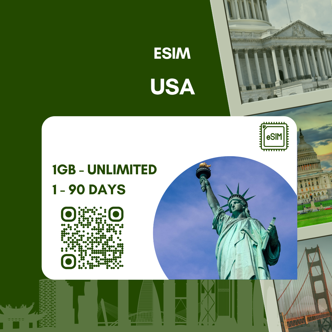 eSIM Mỹ tốc độ cao 4G, chỉ có data