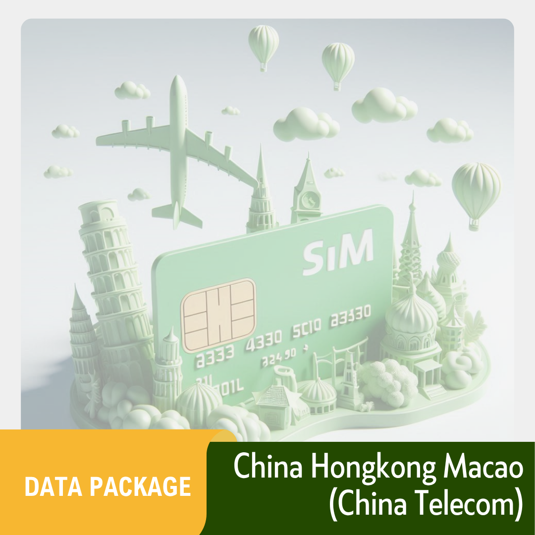 Gói data Trung Quốc Hongkong Macao (China Telecom) - chỉ có data