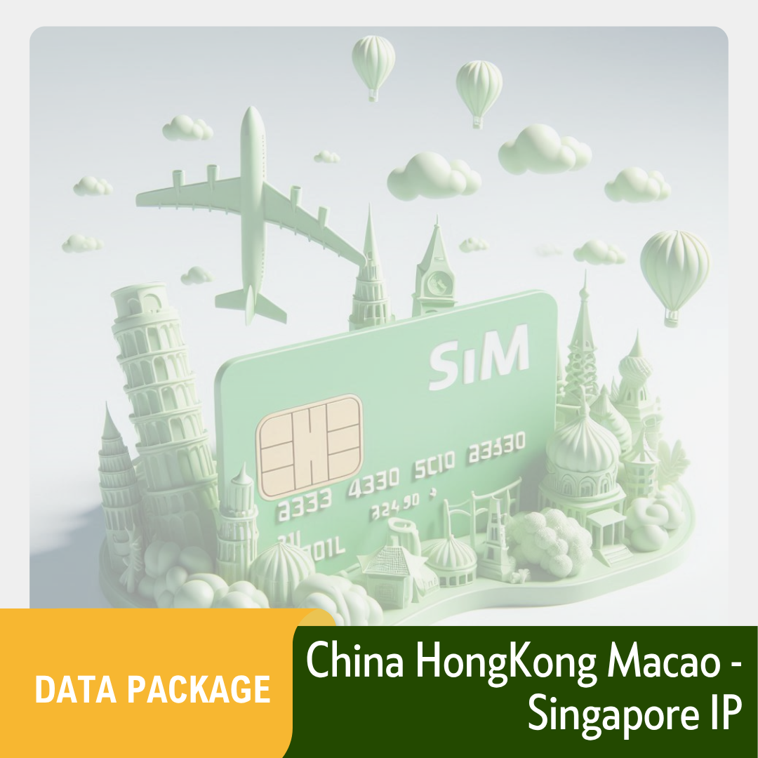 Gói data Trung Quốc HongKong Macao (Singapore IP) - chỉ có data - sử dụng Tiktok