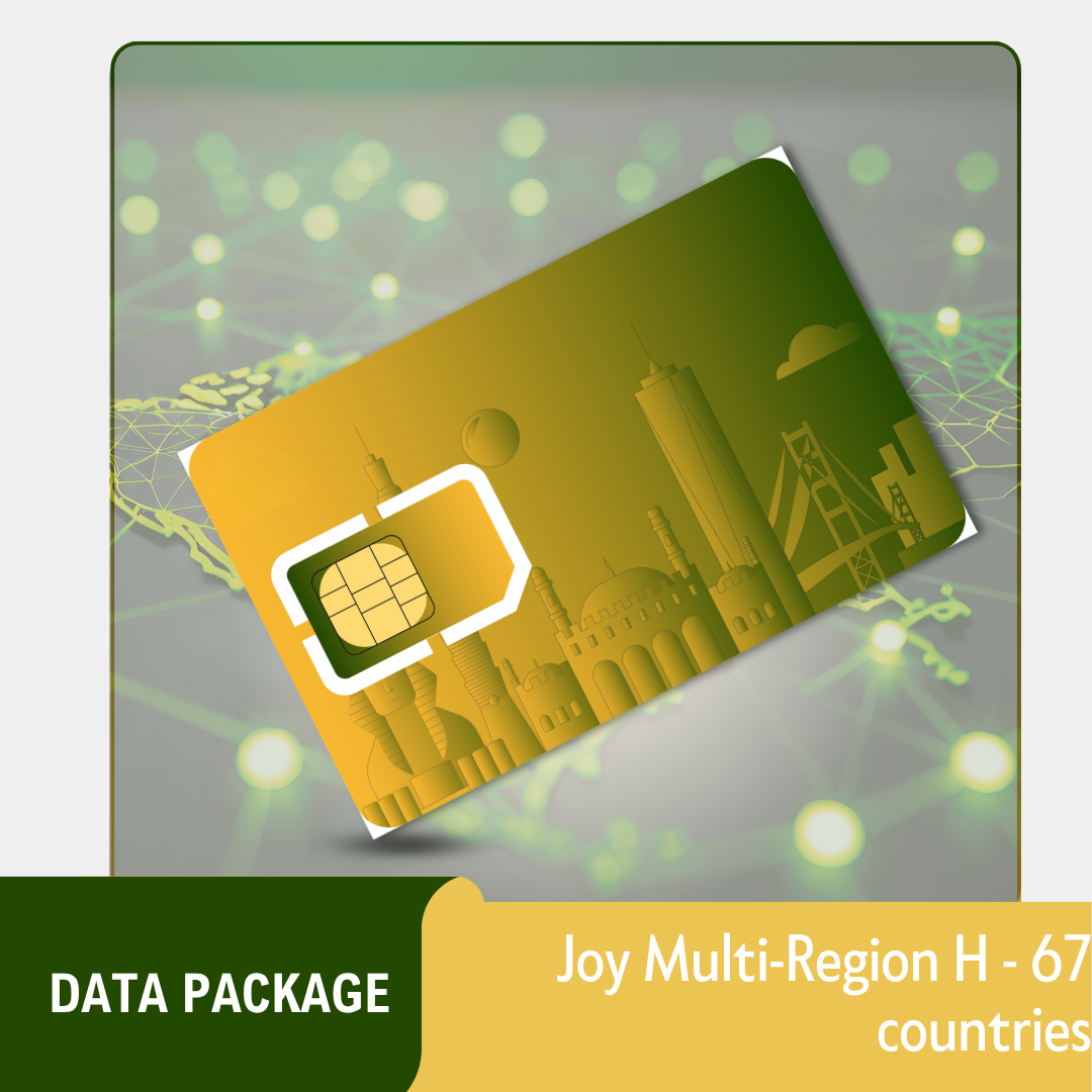Gói data Region H (67 nước) JY - chỉ có data
